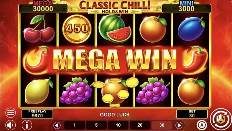 Classic Chilli Hold & Win - Nyertes kombináció 243 módon